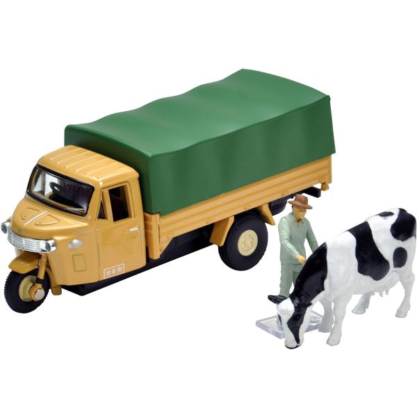 トミカリミテッドヴィンテージ 1/64 LV-12d ダイハツ CO10T 茶 フィギュア付 完成品...