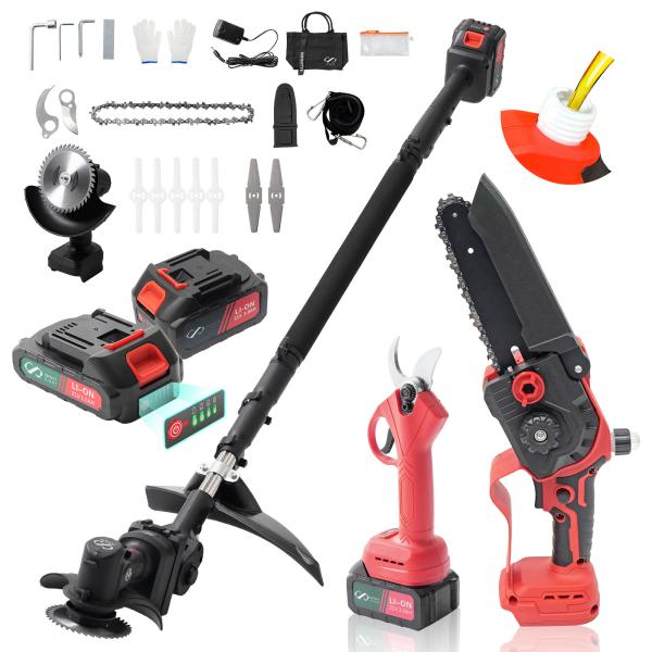 高枝 チェーンソー 草刈り機 高枝ばさみ マキタ バッテリー 互換 充電式 芝刈り機 延長ポール 剪...