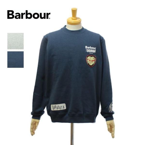 バブアー×バラクータ MOL0719 クルーネック スウェット メンズ Barbour×BARACU...