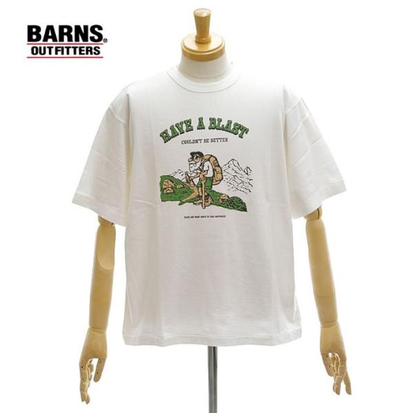 バーンズ BR-26271 「HAVE A BLAST」 Tシャツ プリントTシャツ 半袖 丸首 メ...