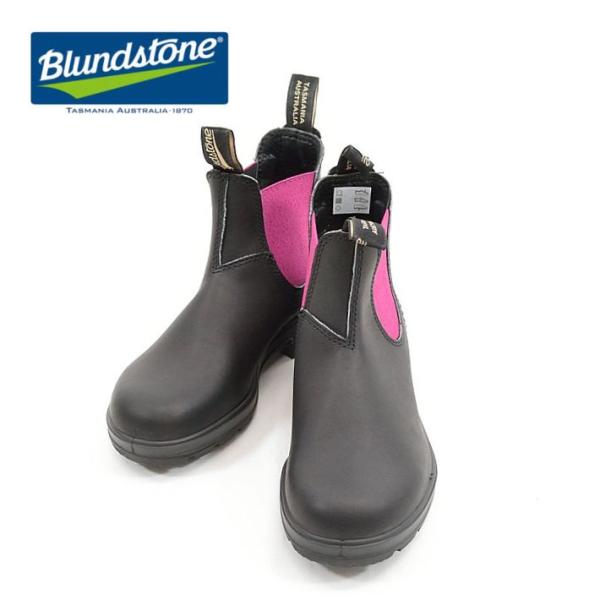 ブランドストーン BS2208131 オリジナルス サイドゴア ブーツ ブラック/フクシア レディー...