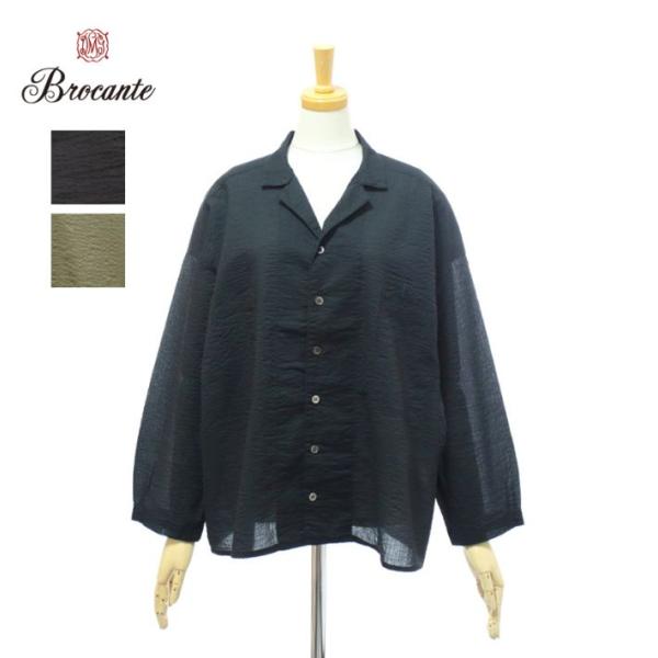 ブロカント 36-317L 80sリップル エールシャツ Brocante [メール便可]