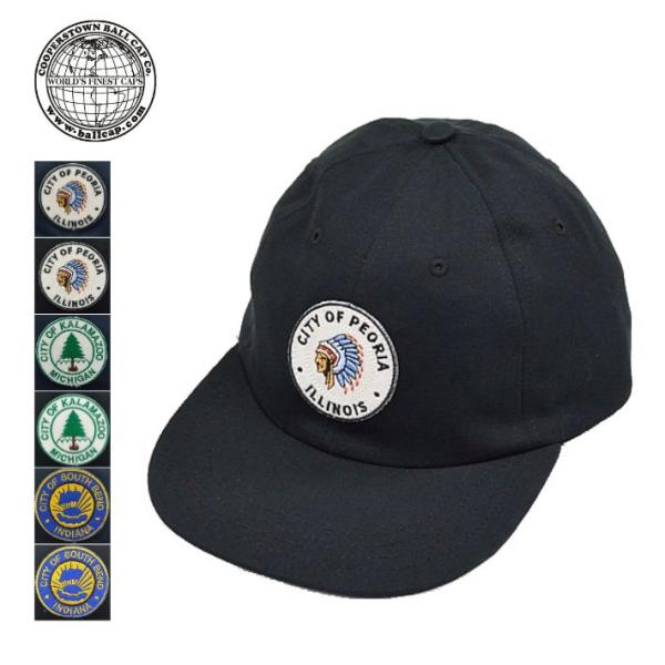 クーパーズタウン ボール キャップ チノ コットン ワッペン 6パネルキャップ 帽子 ベースボールキ...