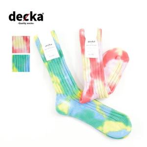 デカ decka quality socks by BRU NA BOINNE ヘビーウェイト タイダイ染め リブソックス 靴下 Heavyweight Dyed Socks｜infinity