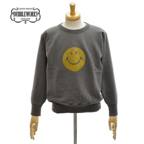 ダブルワークス 152-83003-06 "SMILE" ラフィシンカー裏毛 スウェットシャツ トレ...