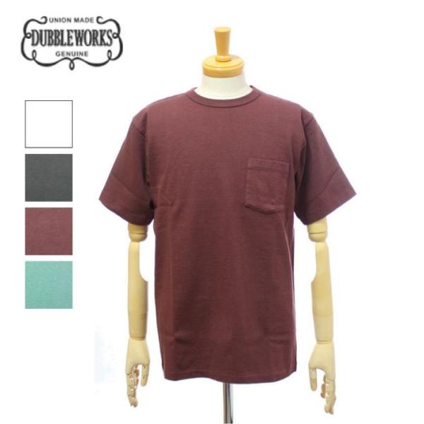 ダブルワークス 37002 ヘビーウェイト 半袖 ポケットTシャツ 無地 クルーネック メンズ DU...