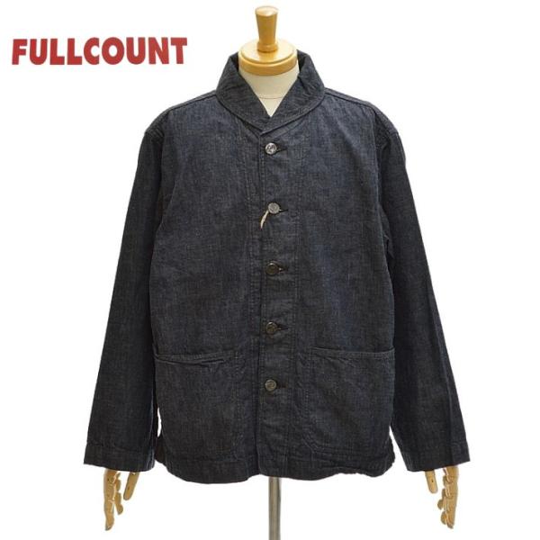フルカウント 2052-1 デニム USN ショールカラー カバーオール インディゴ メンズ DEN...