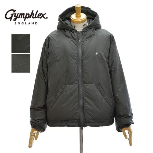 ジムフレックス GY-A0719DMN ナイロン フードダウンジャケットメンズ Gymphlex