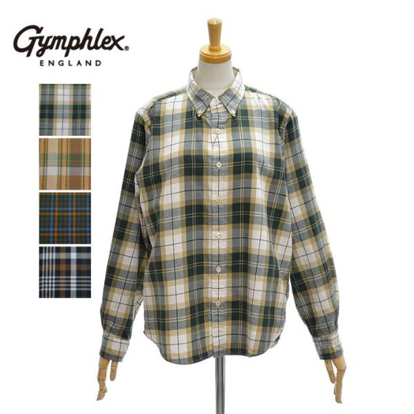 ジムフレックス GY-B0197CTE コットンテンセル 起毛ツイル 長袖 ボタンダウン シャツ レ...