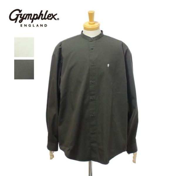 ジムフレックス GY-B0407BIT ロングスリーブ バンドカラーシャツ メンズ Gymphlex...