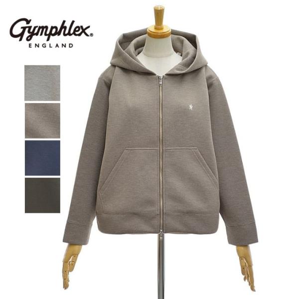 ジムフレックス GY-C0478DDN ジップフード ジャケット ダンボールニット レディース Gy...