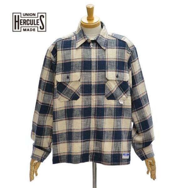 ユニオン ヘラクレス メイド  HE261L13 チフランネル　ジップアップブルゾン メンズ UNI...