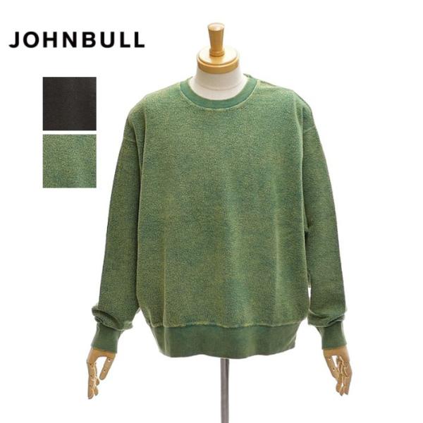 ジョンブル JM244C01 スラブ裏毛 ボールケミカル クルーネック スウェット メンズ John...