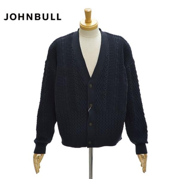 ジョンブル JM244N02 ケーブル ニット カーディガン メンズ Johnbull
