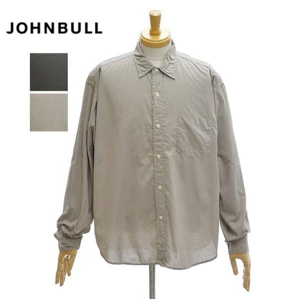 ジョンブル JM253S02 ガーメントダイ レギュラーカラー 長袖 シャツ メンズ Johnbul...