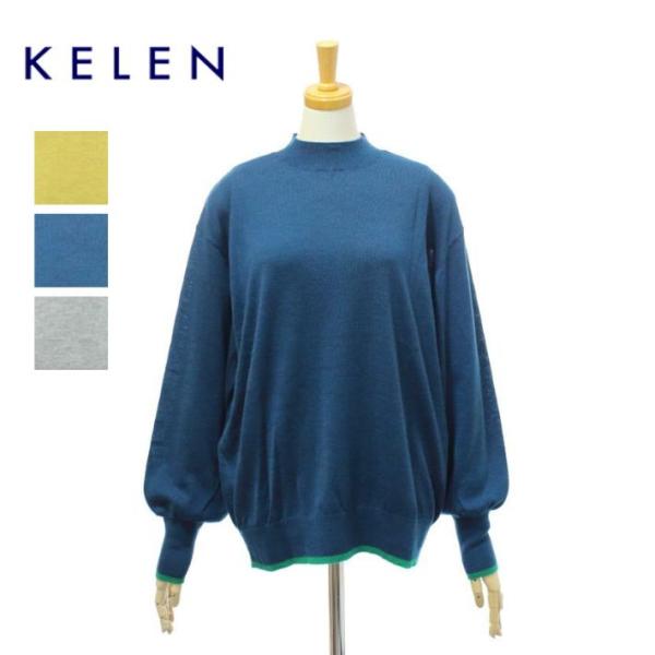 ケレン FINI LKL25FKN2001 ポイントカラー デザインニットトップス KELEN [メ...