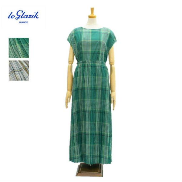 ル グラジック JL-3821CEL ローンチェック ワンピース レディース Le glazik