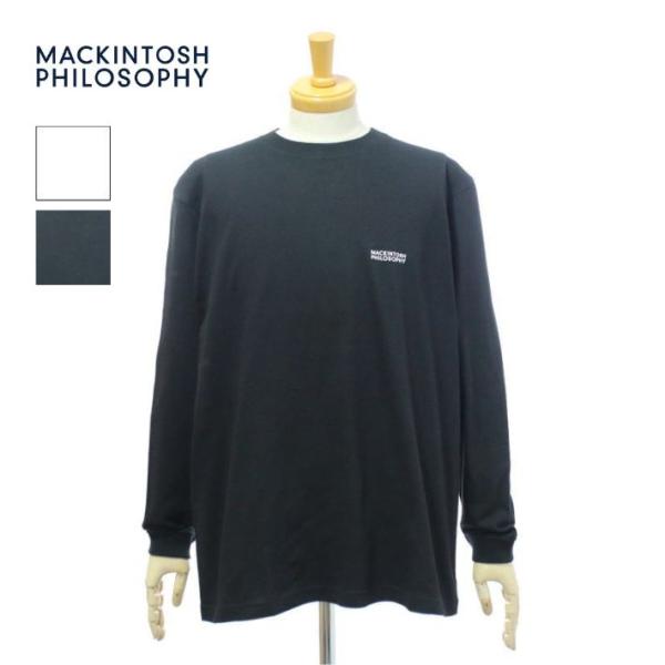 マッキントッシュ フィロソフィー ロゴプリント 5.6oz クルーネック ワンポイントロンＴ メンズ...