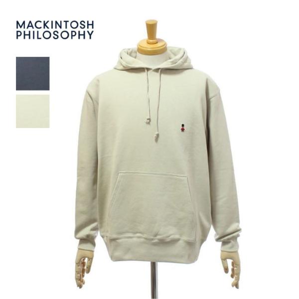 マッキントッシュ フィロソフィー バッキンガムベア 10oz 裏パイル ワンポイント フーデッドパー...