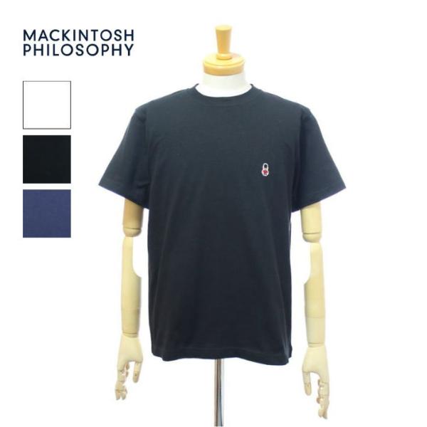 マッキントッシュ フィロソフィー バッキンガムベア 5.6oz クルーネック ワンポイントTシャツ ...