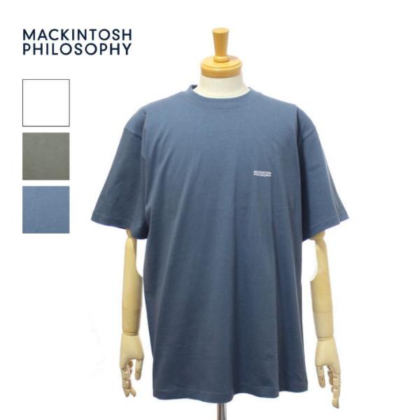 マッキントッシュ フィロソフィー 5.6oz クルーネック ロゴTシャツ メンズ H1P78-529...