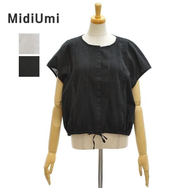 ミディウミ 2-730176 ピンタック ノースリーブ シャツ  レディース MidiUmi [メー...