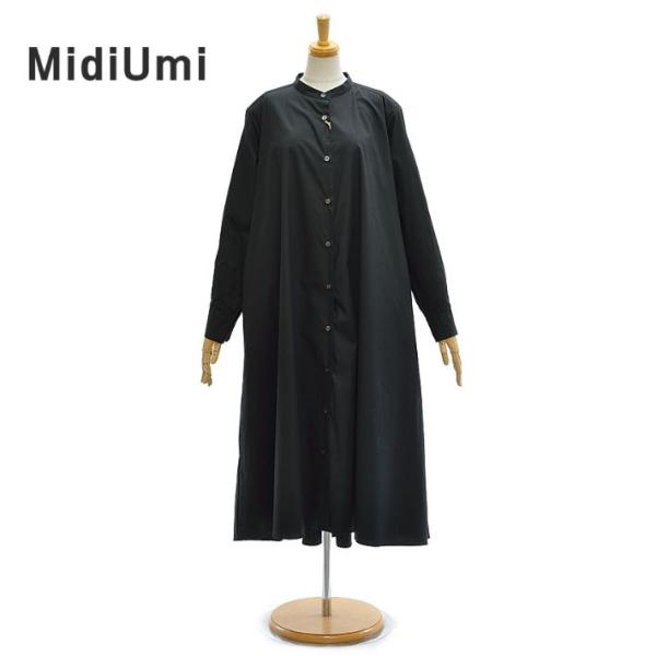 ミディウミ Aラインバンドカラーシャツワンピース 3-759997 レディース MidiUmi