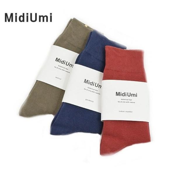 ミディウミ ソックス 靴下 ボタニカルダイ 4-78904534 レディース MidiUmi [メー...