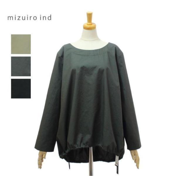 ミズイロインド 3-230127 ドローストリング クルーネック プルオーバー レディース mizu...
