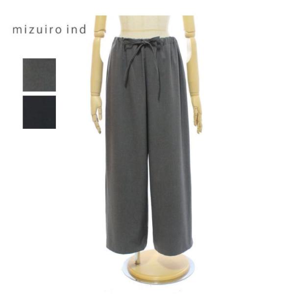 ミズイロインド 3-260072 ワイド イージーパンツ レディース mizuiro ind