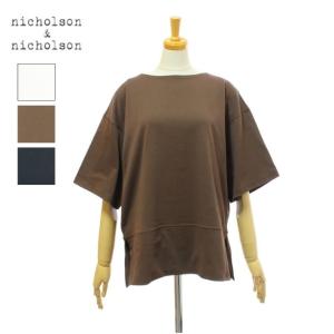 [メール便可] ニコルソンアンドニコルソン ボートネック 半袖Tシャツ nicholson&nicholson SLOW-SOLID｜infinity