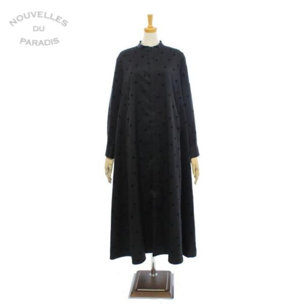 ヌーヴェル ドゥ パラディ PB25423D ウーリービエラ ドット ワンピース レディース NOU...