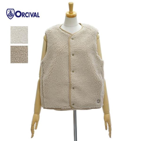 オーチバル・オーシバル OR-A0742BFF ボアフリース ノーカラーベスト レディース ORCI...