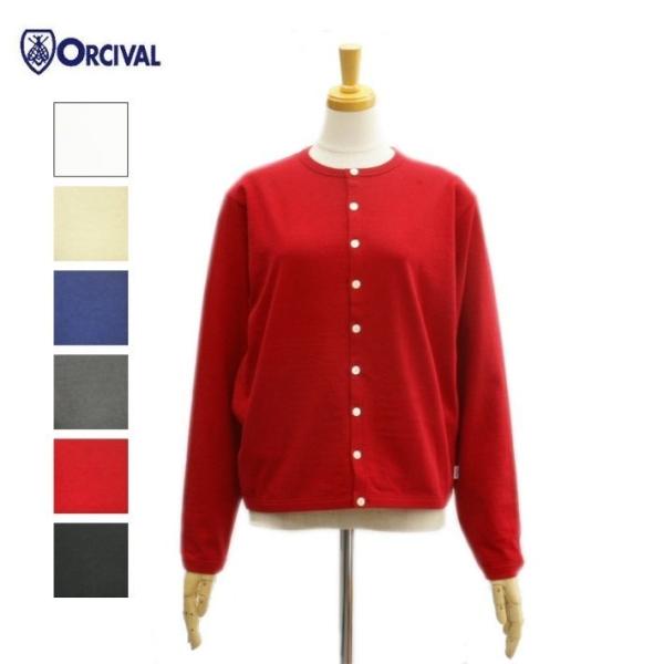 オーチバル・オーシバル OR-C0077SUB スラブコットン ジャージーカーディガン クルーネック...