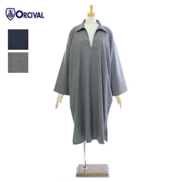 オーチバル・オーシバル OR-G0113TWR T/W/Rストレッチブロード シャツワンピース レデ...