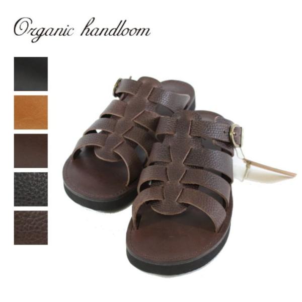 オーガニックハンドルーム モンテロー MONTEREAU レザーサンダル メンズ Organic h...