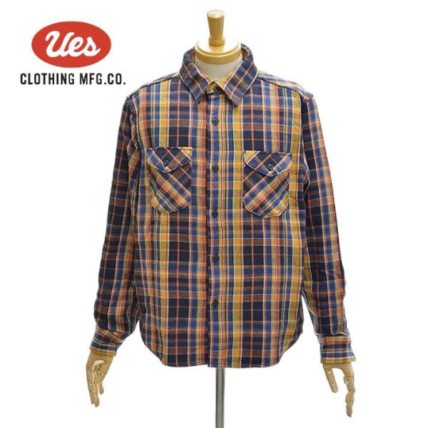 ウエス 502452 ネルシャツ ヘビーネル 先染めヘビーウェイトネルシャツ 長袖シャツ チェック柄...