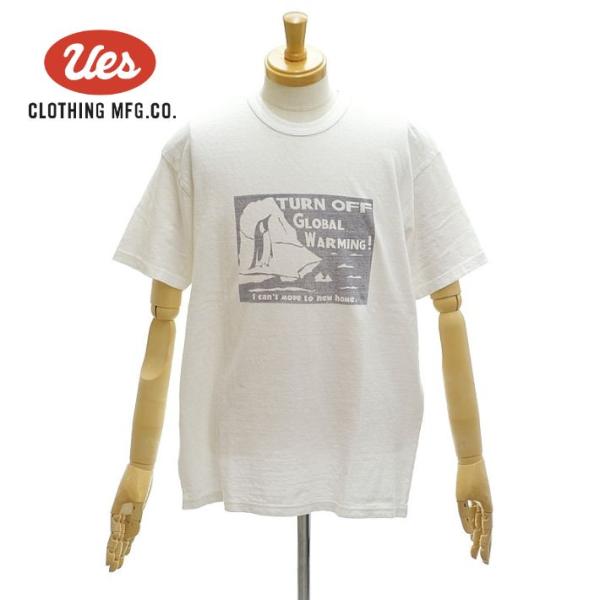 ウエス  652608 Tシャツ プリントT ペンギン 半袖 カットソー メンズ UES [メール便...