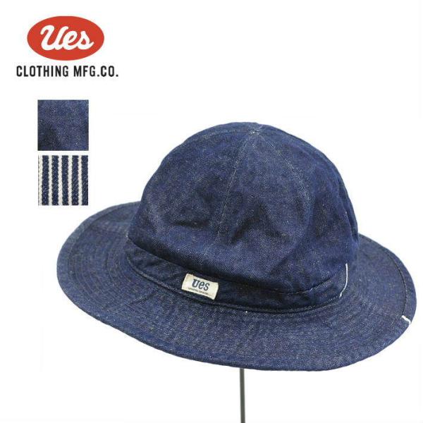 ウエス 82MH ミリタリーハット 帽子 デニム ヒッコリー メンズ レディース UES