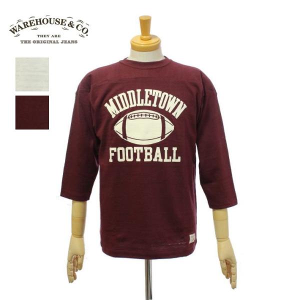 ウエアハウス Lot 4063「MIDDLETOWN」7分袖フットボールTシャツ メンズ WAREH...