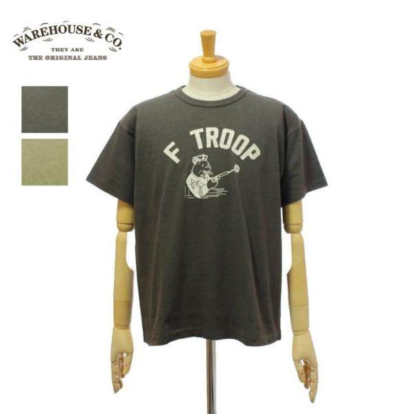 ウエアハウス Lot.4064 「F TROOP」2ND-HAND セコハン Tシャツ クルーネック...