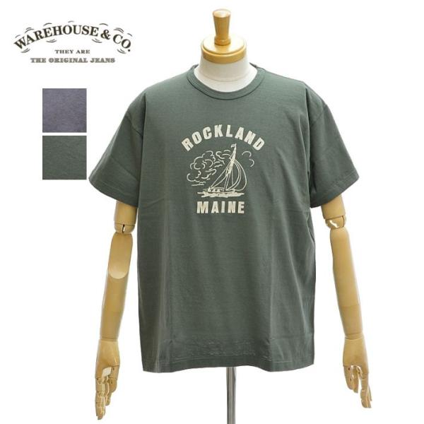 ウエアハウス Lot.4064「ROCKLAND」2ND-HAND セコハン Tシャツ クルーネック...