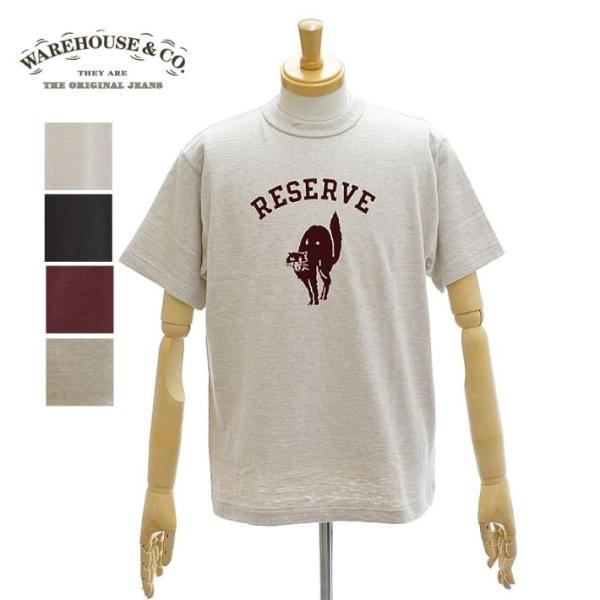 ウエアハウス Lot.4601「RESERVE」Tシャツ クルーネック 半袖 ノンウォッシュ メンズ...