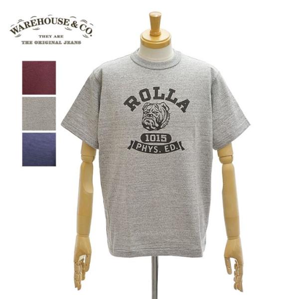 ウエアハウス Lot.4601「ROLLA」Tシャツ クルーネック 半袖 ノンウォッシュ メンズ W...