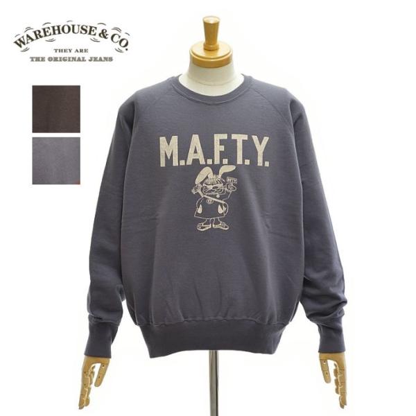 ウエアハウス Lot.461「M.A.F.T.Y.」2ND-HAND セコハン 長袖 スウェット ト...