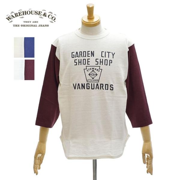ウエアハウス Lot 4800「GARDEN CITY」7分袖 ベースボールTシャツ メンズ WAR...