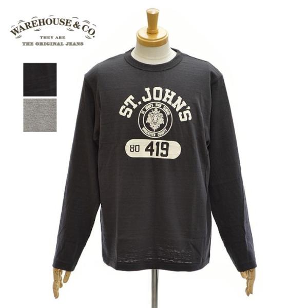 ウエアハウス Lot.5906「ST.JOHN'S」 長袖 Tシャツ ロンT クルーネック セットイ...
