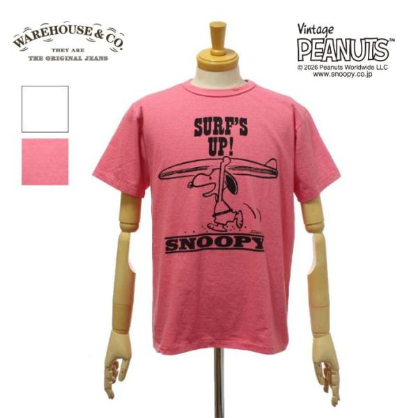 ウエアハウス YP126S-1「SURF'S UP」Tシャツ クルーネック 半袖 メンズ WAREH...