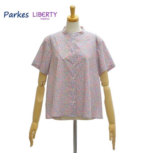 パークス PH2522025 リバティ スタンドカラー Aラインブラウス レディース Parkes ...