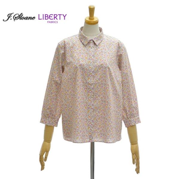 ジェイスローアン SH2521025 リバティ レギュラーカラー ７分袖 ブラウス レディース J・...